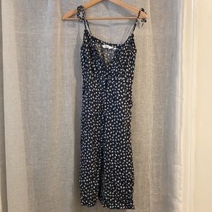 & other stories floral navy dress